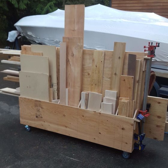 Lumber Storage Cart